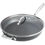 Non-Stick Family Pan with Diamond Coating - Hassle-Free Cleanup &amp; Safe Cooking