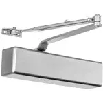 Dynasty Hardware 8500-HO-ALUM Surface Mount Door Closer with Hold Open Arm, Sprayed Aluminum