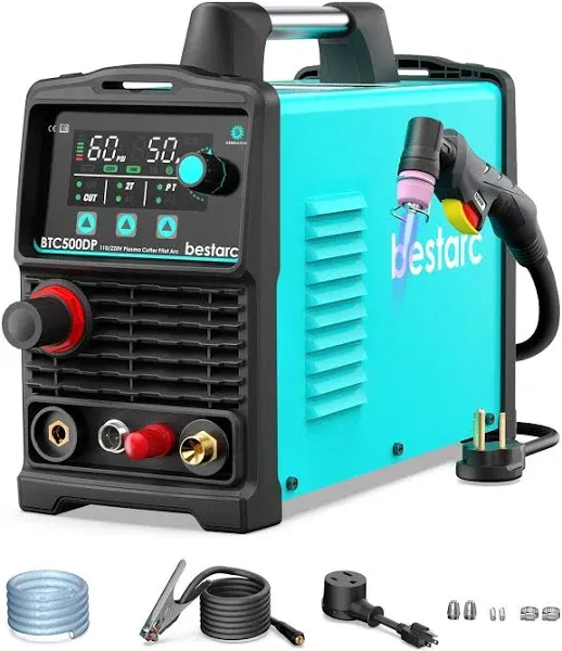 Plasma Cutter, Pilot Arc [Air Sensor Technology] 110/220V BTC500DP 9Th Generatio