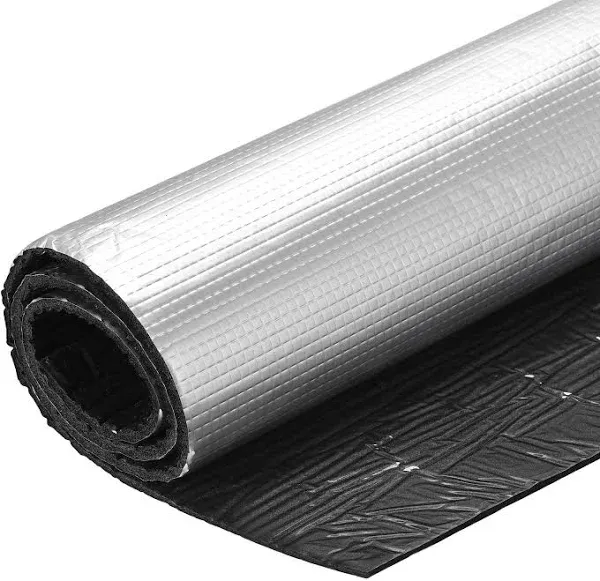 Insulation Sheet 1mx0.5mx5mm Adhesive Thermal Barrier Roof Wall HVAC Pipe Duct