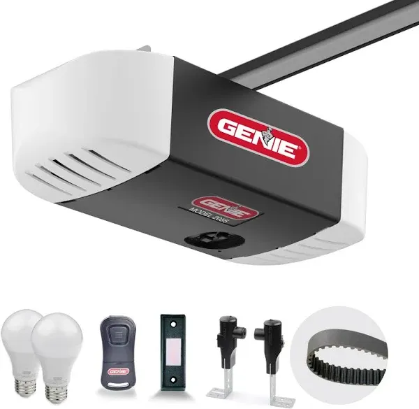 Genie 2055-LED Essentials Garage Door Opener, LED Bulbs Included, Ultra-Quiet...