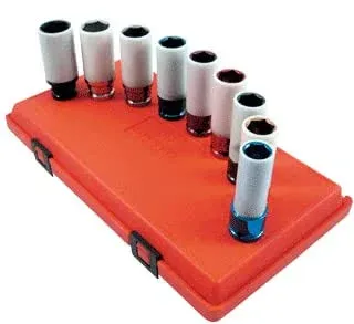 Sunex Extra Thin Wall SAE/Metric Wheel Protector Impact Socket Set