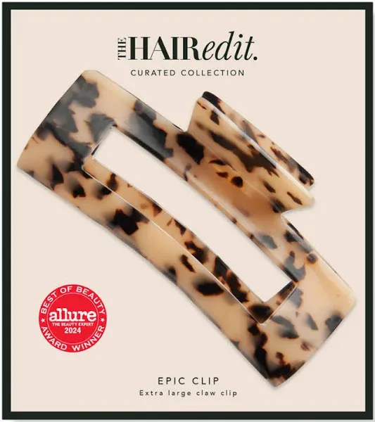 The Hair Edit Epic Clip – Jumbo Hair Claw Clip With A Tortoise Finish