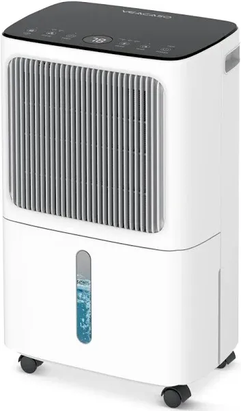 2,500 Sq.Ft Dehumidifier for Basement with Drain Hose, 34 Pint Dehumidifiers for Home, Bathroom, 3 Operation Modes, Intelligent Humidity Control, Child Lock, 24H Timer (Black)