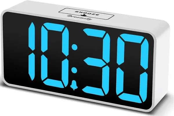 DreamSky Small Digital Alarm Clock for Bedroom, Large Big Numbers Display with