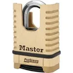 Master Lock ProSeries® Shrouded Padlock, 2-1/4" X 3/8" X 1-1/16" X 15/16", Security Padlock/Combination (1177D)