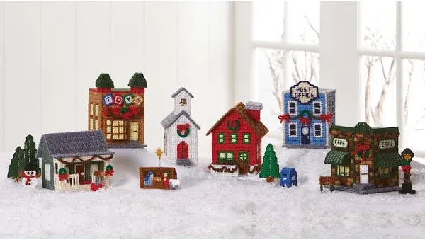 Herrschners Christmas Village Plastic Canvas Kit