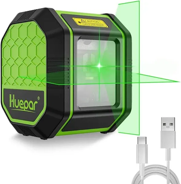 Huepar Green Beam Cross Line Laser Level