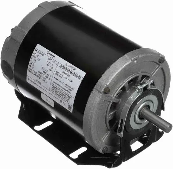 A.O. Smith RB2034 1/3 hp, 1725 RPM, 115 volts, 48 Frame, ODP, Ball Bearing Belt Drive Blower Motor