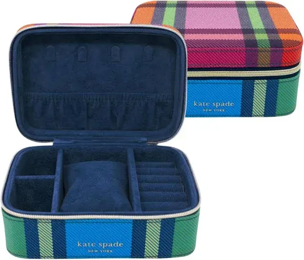 Kate Spade New York Grand Plaid Duo Jewelry Organizer