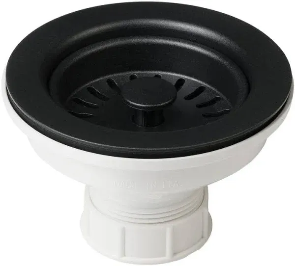 KRAUS Kitchen Sink Strainer in Black Corrosion-Resi<wbr/>stant ABS Plastic  -NEW-