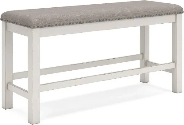 Ashley Robbinsdale 49" Counter Height Dining Bench White