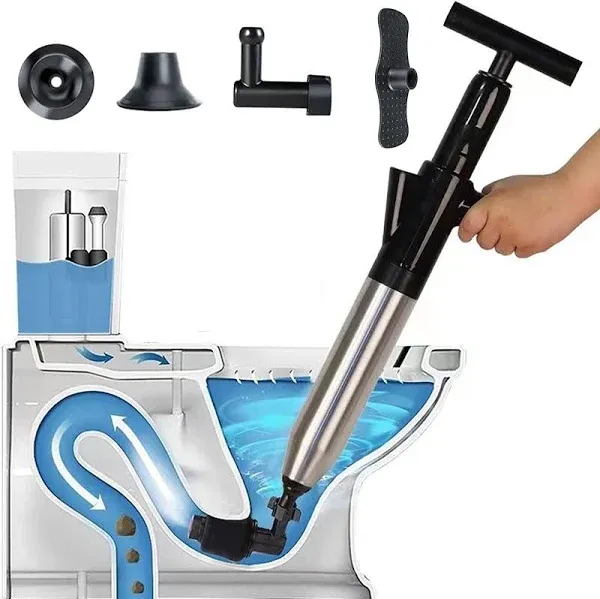 Toilet Plunger Air Drain Blaster High Pressure Drain Clog Remover Tools