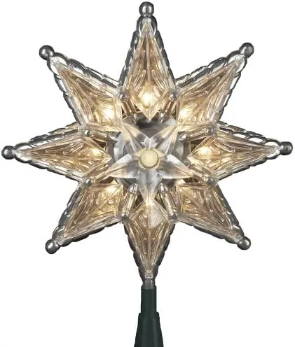 Kurt S. Adler, Inc. Kurt Adler 10-Light 8'' 8-Point Clear Star Treetop