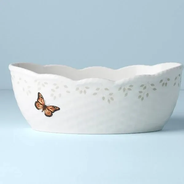 Lenox Butterfly Meadow Bread Basket, 1.70