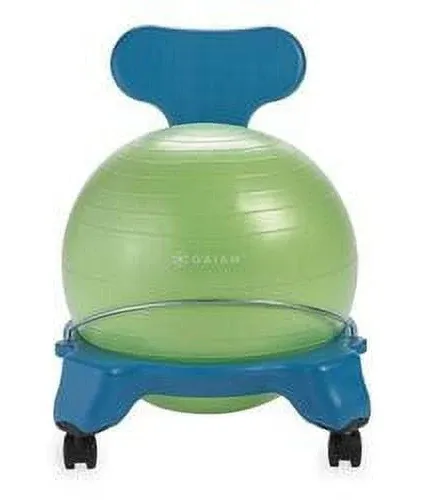 Gaiam Kids Balance Ball Chair, Blue/Green