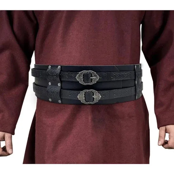 Medieval Viking Faux Leather Belt