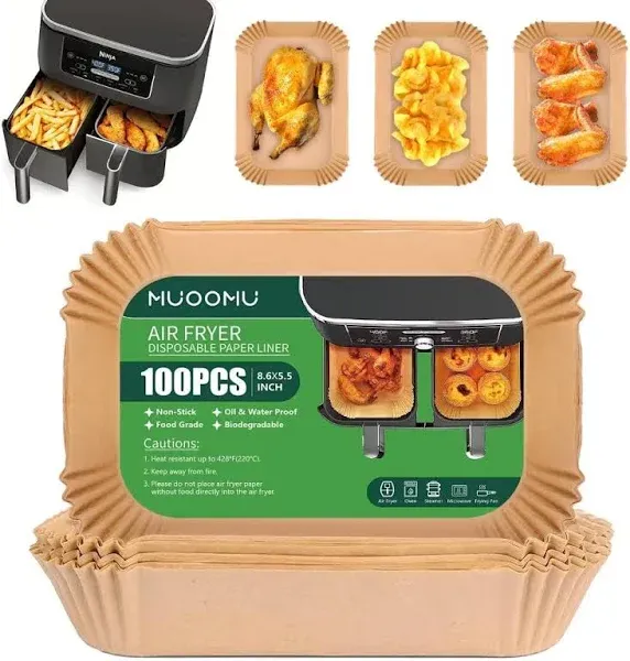 MUOOMU Air Fryer Disposable Paper Liners