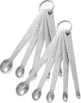 Norpro 3080 Mini Stainless Steel Measuring Spoons, Set Includes (tad, Dash, Pinch, Smidgen and A Drop) (2, 13cm )