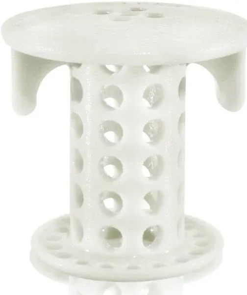 SinkShroom White Silicone Grate Drain Hair Catcher