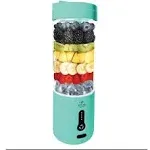 Zulay Kitchen Personal Portable Smoothie Blender That Crush Ice - Aqua