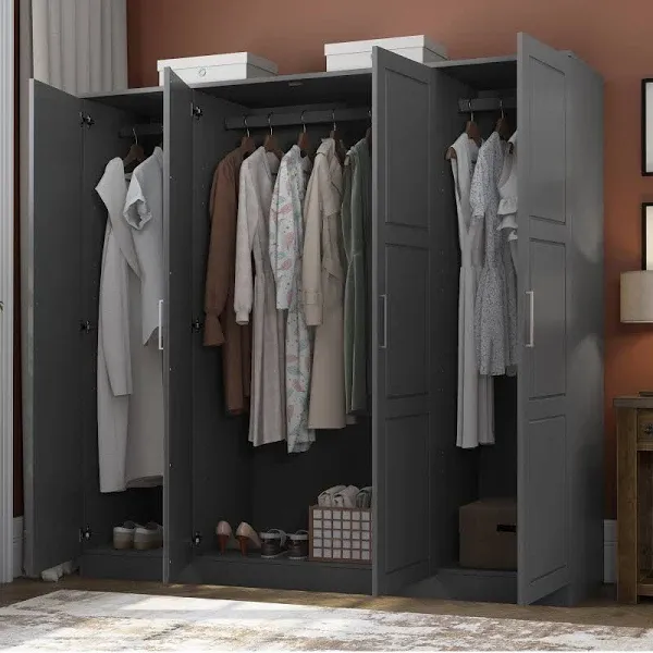 Palace Imports Cosmo 4-Door Wardrobe