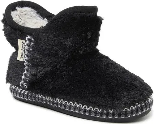 Dearfoams Kids' Charlotte Furry Bootie Slipper