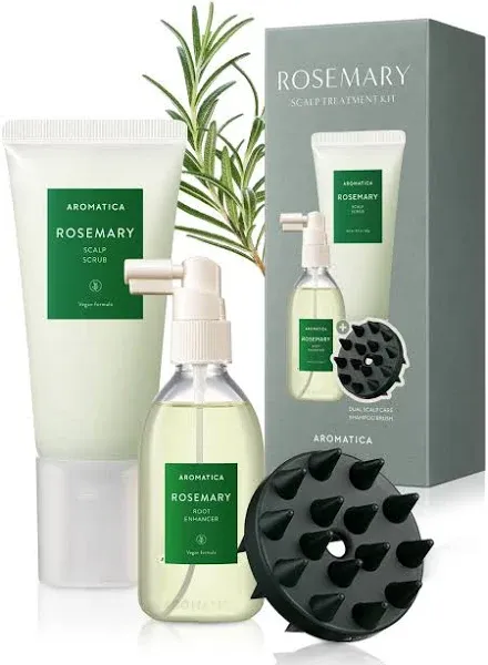 AROMATICA Rosemary Scalp Care Gift Set - Hydrating Scalp Treatment with Rosemary