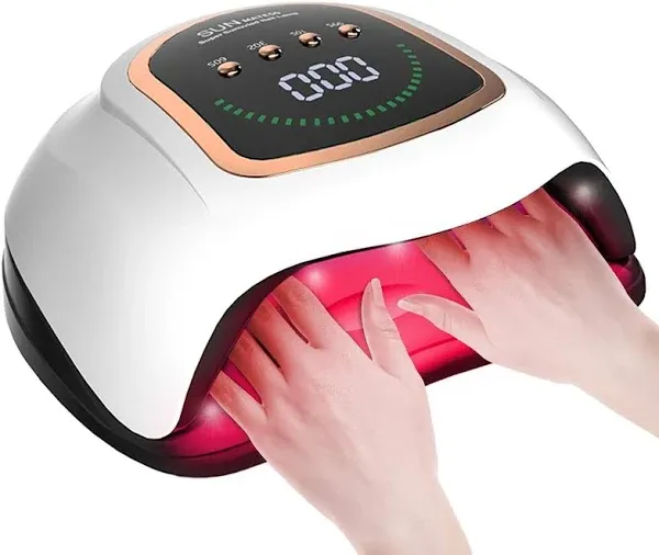 UV Nail Lamp 300W UV LED Light Nail Dryer for Gel Nails with 72 Beads