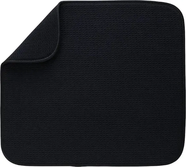 Microfiber Dish Drying Mat Black