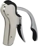 Stainless Steel Wine Corkscrew, Compact Vertical Corkscrew with Foil Cutter