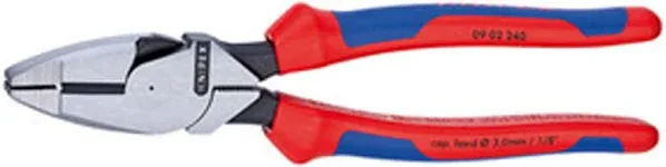 Knipex 1/4" Ultra High Leverage Lineman's Pliers-Tethered Attachment (0902240TBKA)