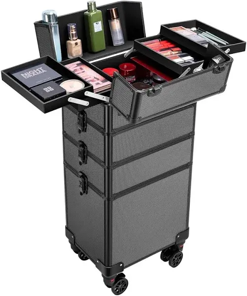 VIVOHOME 4 in 1 Makeup Cosmetic Organizer Box