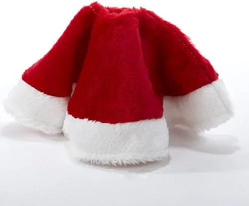 Kurt Adler 15" Red and White Plush Mini Christmas Tree Skirt