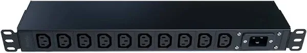 120/240V C13 PDU WTH-CS/PDU-C13<wbr/>-E Heavy Duty Metal 1U Rack Mount Input (#4056P)