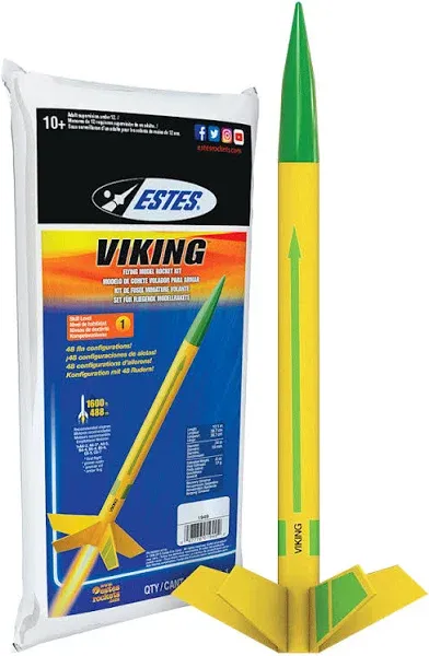 Estes Viking Model Rocket (Single Stage, 1470 ft)