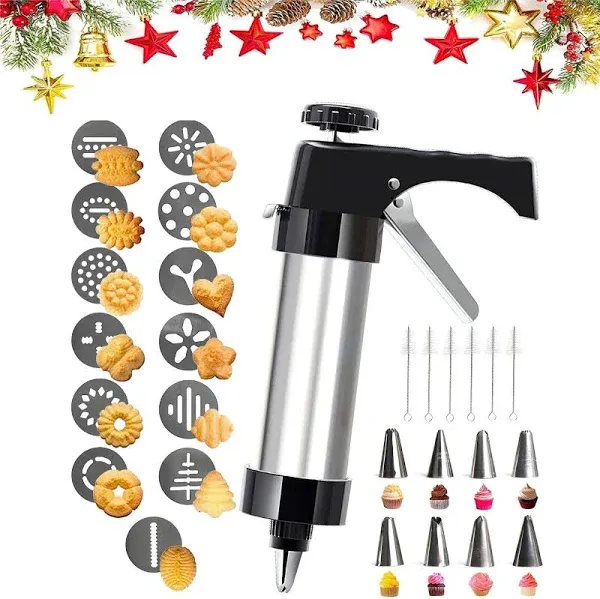 Jlaxks Christmas Cookie Press Gun Kit