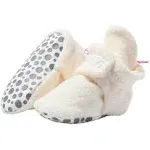 Zutano Cozie Fleece Gripper Baby Bootie - Cream