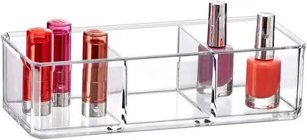 Amazing Abby Glamour 3-Compartment Makeup Organizer