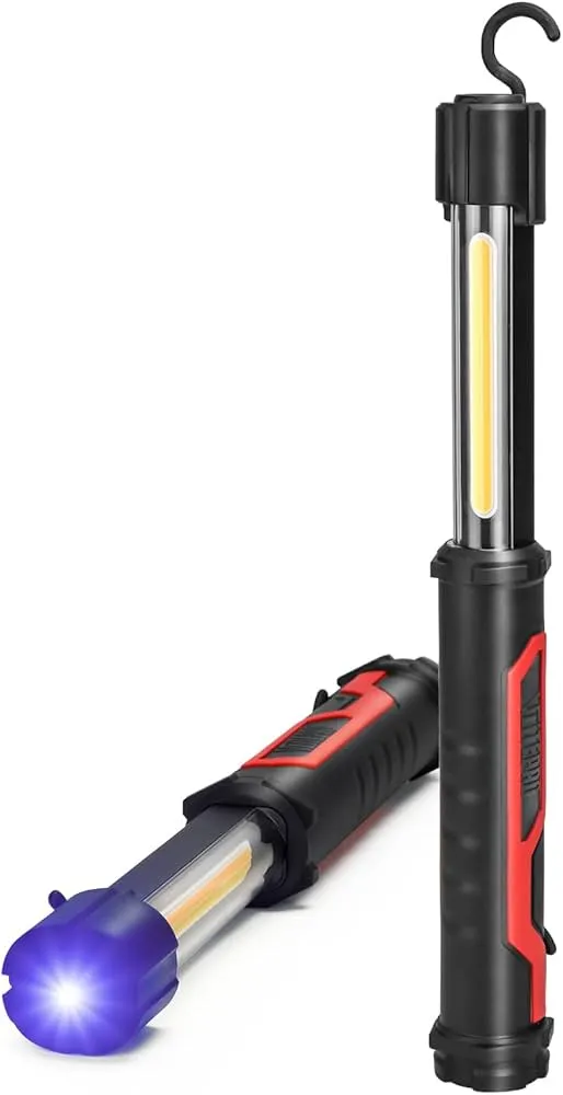 Neiko 40337A Cordless 10-Watt 2-in-1 COB LED and UV Work Light