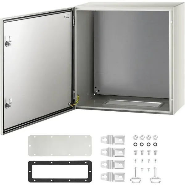 VEVOR NEMA Steel Enclosure, 24 x 24 x 12&#039;&#039; NEMA 4X Steel Electrical Box, IP66 Wa