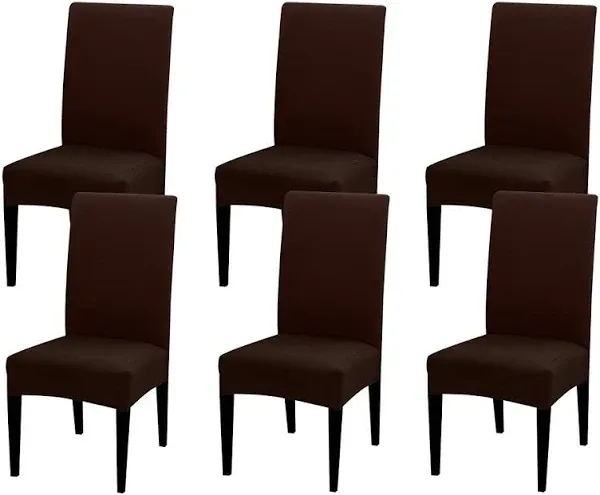 JQinHome 6 Pcs Dining Chair Slipcover