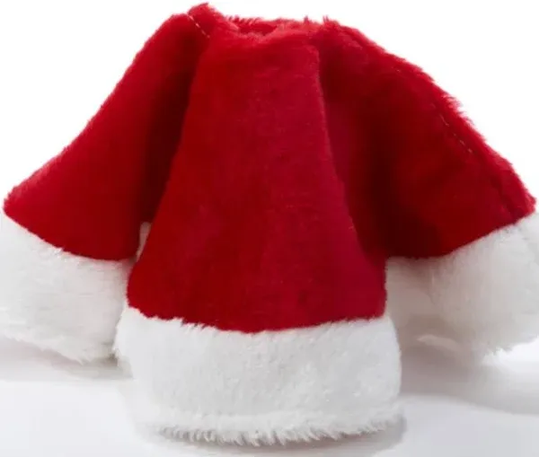 Kurt Adler 15" Red and White Plush Mini Christmas Tree Skirt