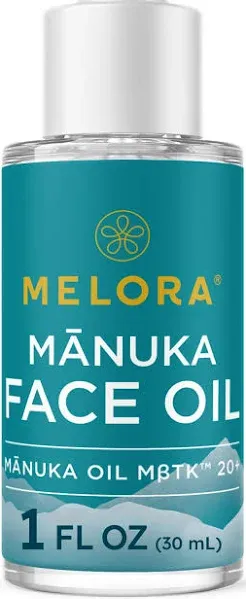 MELORA Manuka Face Oil (1 Oz) - Manuka Skin Care Facial Oil Serum for Dry or Sensitive Skin – Anti-Aging Oil for Face with Vitamin C, A, & E for Women & Men