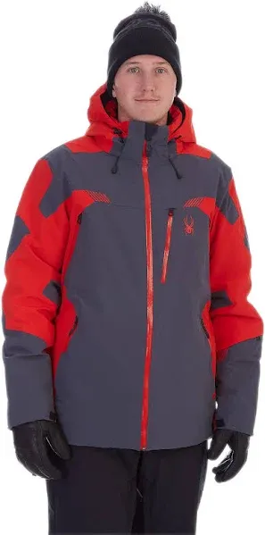 Spyder Men's Leader Insulated Hooded Ski Snow Jacket