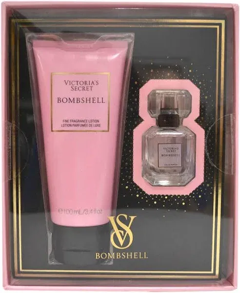 Victoria&#039;s Secret BOMBSHELL Fragrance Set .25fl oz Perfume 3.4 fl oz Lotion NEW