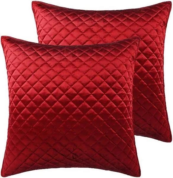 Red Velvet Euro Sham set of 2