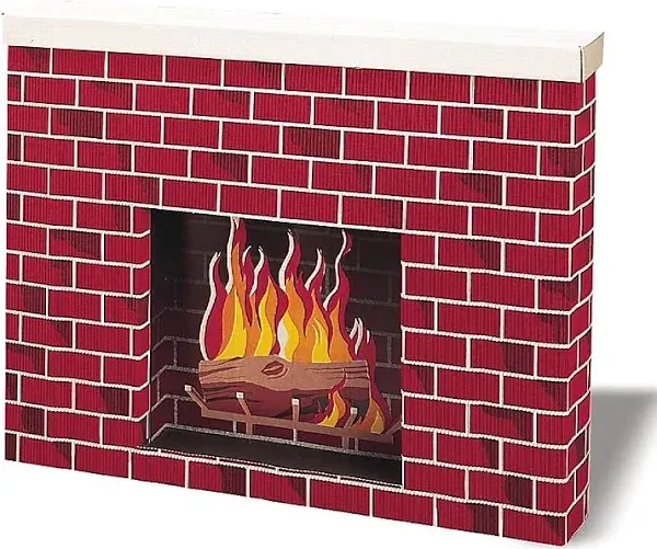 Pacon Corrugated Fireplace