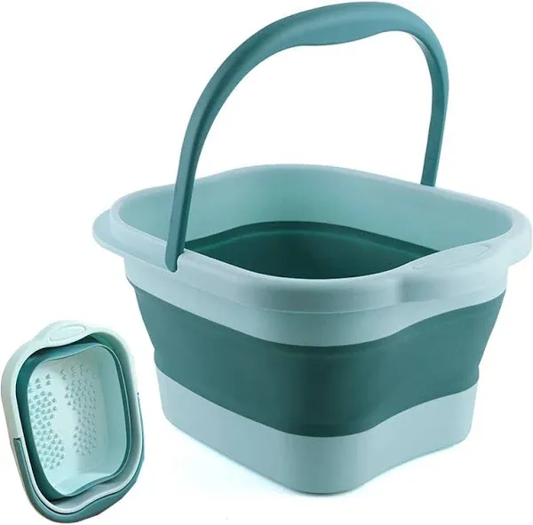 Foot Bath 15L(4 GL) Collapsible Foot Soak Tub with Handle, Foot Spa Bath 