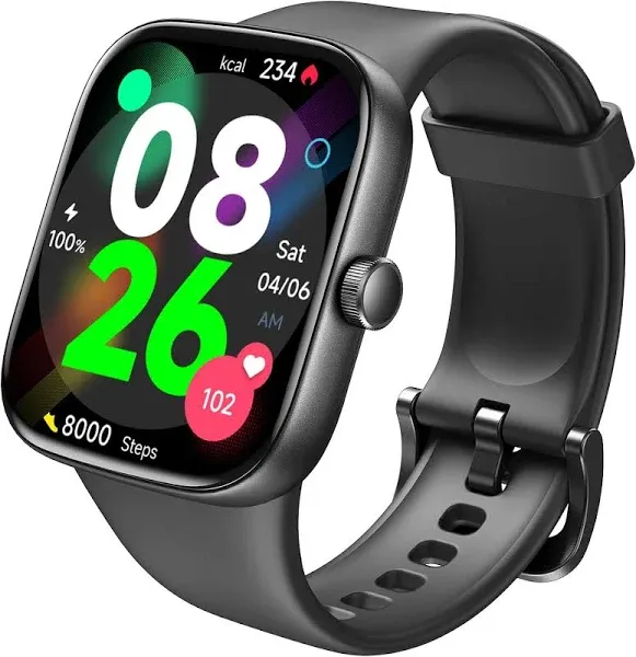 TOZO AMOLED S7 Smart Watch Bluetooth Call 1.85” Ultra HD Screen,Dynamic Dials Messages Push 100+ Sports Modes,Detect Human Health (Heart Rate,Blood Oxygen) with High Battery Life Touch Screen Watch